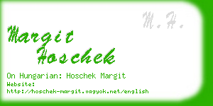 margit hoschek business card